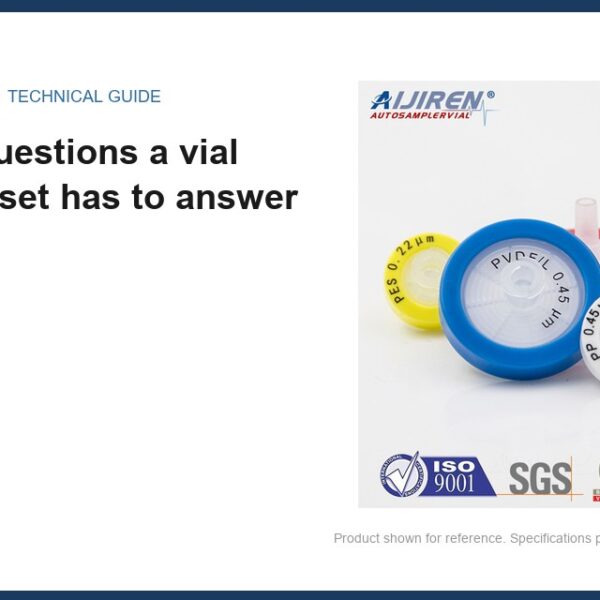 The four questions a vial document set has to answer