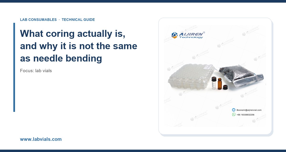 What coring actually is, and why it is not the same as needle bending