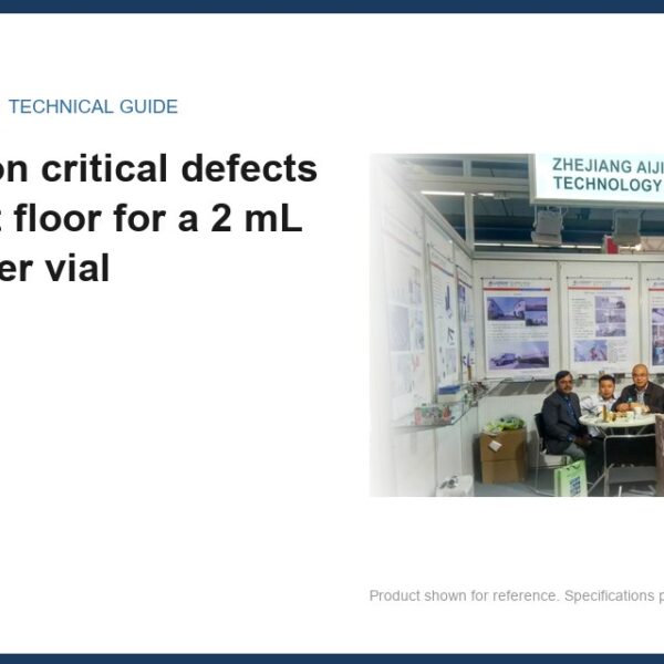 hplc vial with capAQL 0.65 on critical defects is the right floor for a 2 mL autosampler vial
